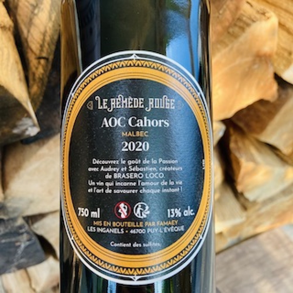 Le remède, un vin rouge de Brasero loco. Excellent vin rouge à petit prix.